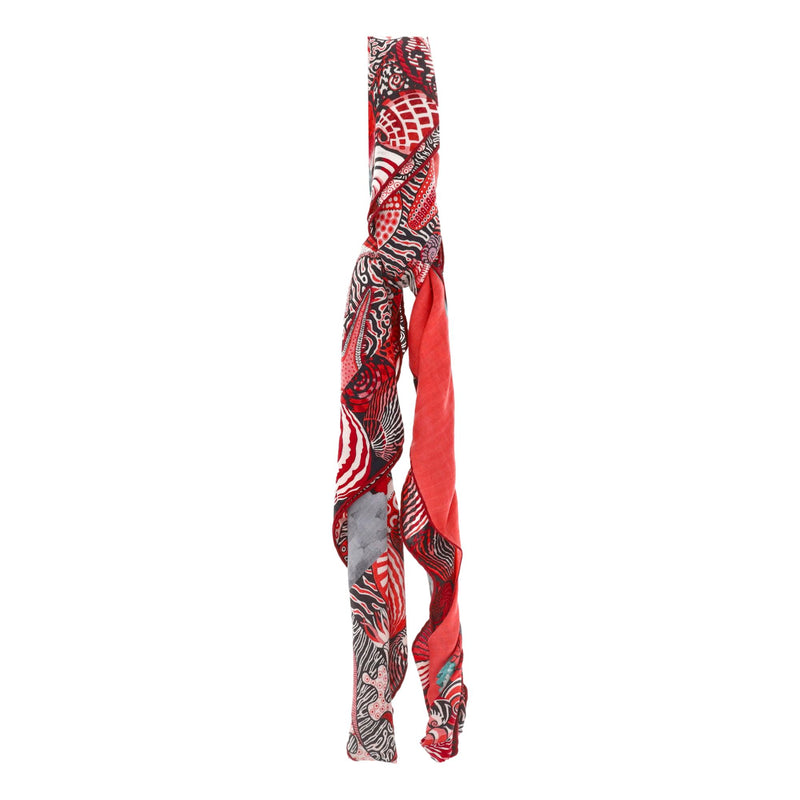 Hermès 'Sieste au Paradis' Silk & Cashmere Shawl/Scarf By Aline Honore