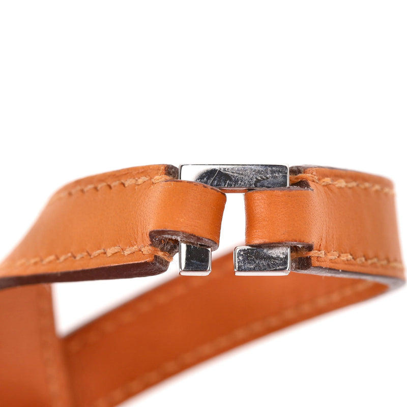 Hermes Multi Stud Medor Rockstud Leather Wrap Bracelet