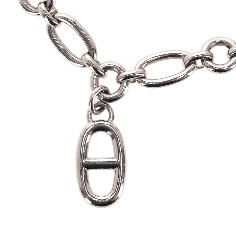 Hermes Palladium Plated Olga Chain Belt With Signature Charms