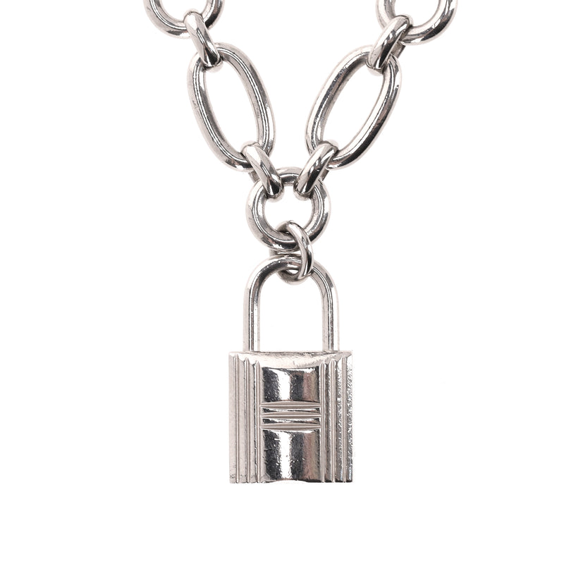 Hermes Palladium Plated Olga Chain Belt With Signature Charms