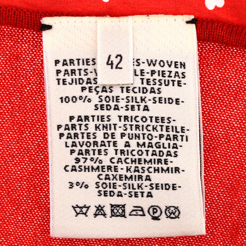 Hermes Cashmere & Silk Twillaine Boucles Et Galons Du Tsa Jumper. Size 42FR