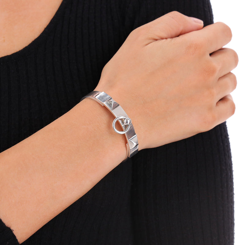 Hermes Collier De Chain Silver ST Medium Bracelet