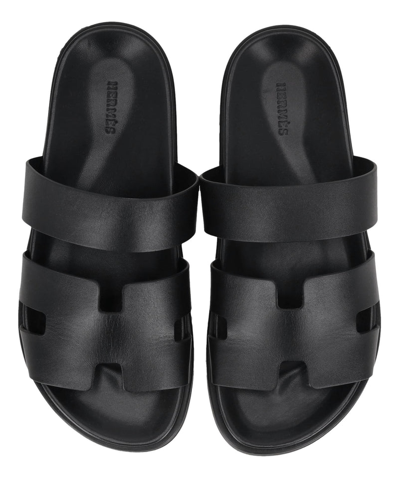 Hermes Leather Chypre Sandals. Size 41
