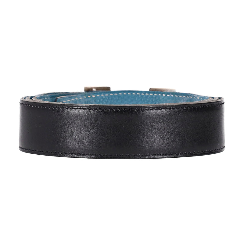 Hermes 'H' Buckle Togo Calfskin Reversible Belt