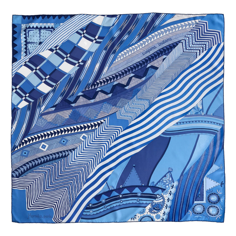 Hermes 'Coupons Indien' Silk Scarf By by Aline Honore