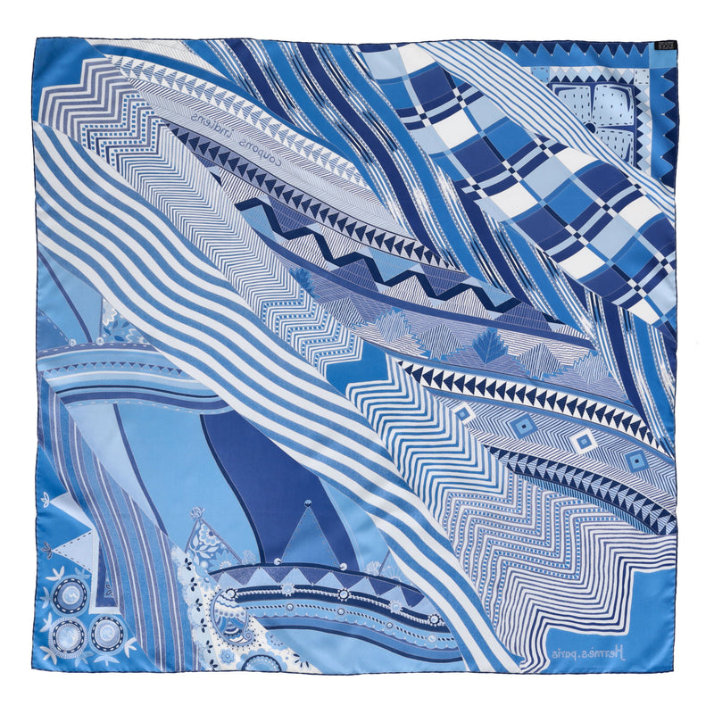 Hermes 'Coupons Indien' Silk Scarf By by Aline Honore