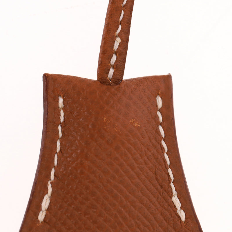 Hermes Togo Leather Clochette, Padlock & Keys Set