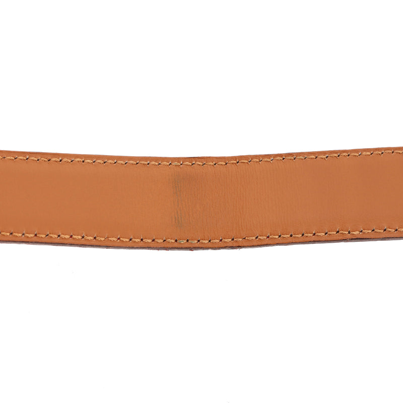 Hermes Crocodile Porosus Palladium Plated 'H' Buckle Belt