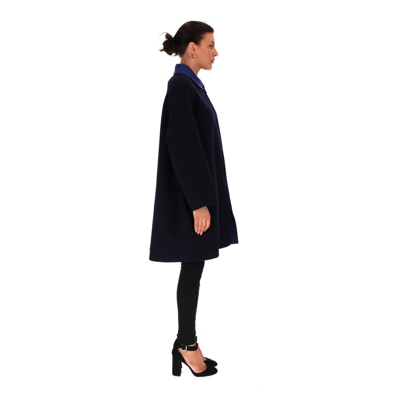 Hermes Reversible Cashmere Coat. Size 36FR