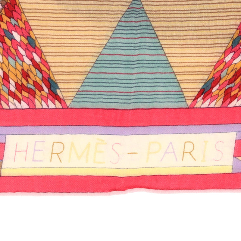 Hermès Cashmere & Silk Patchwork Horse 140 Shawl By Nigel Peake