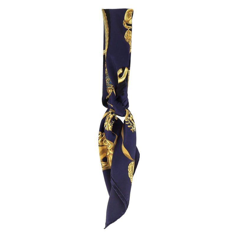 Hermes Les Cavaliers D'or Silk Scarf
