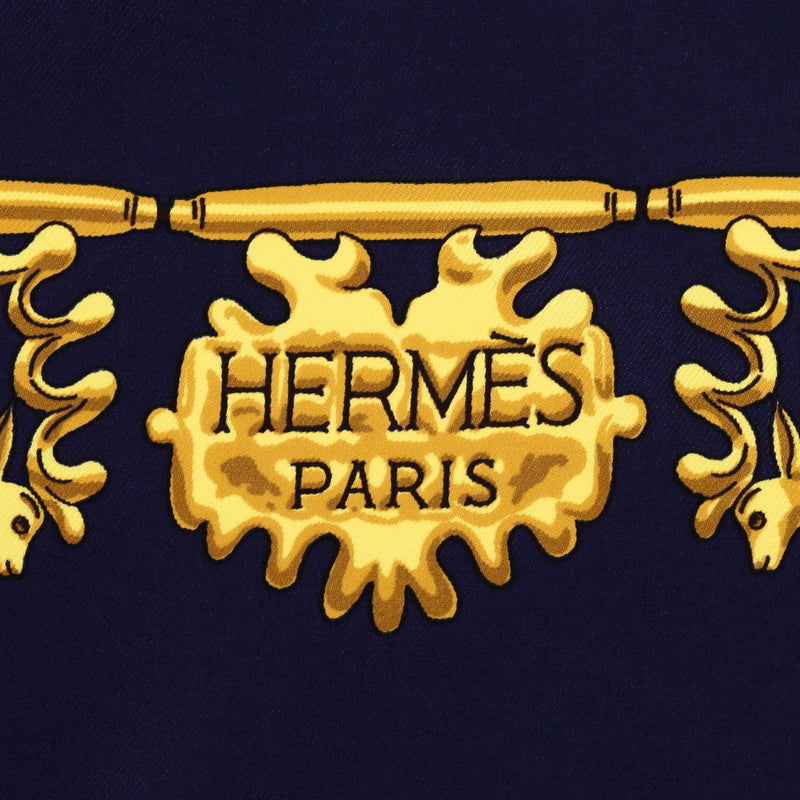 Hermes Les Cavaliers D'or Silk Scarf