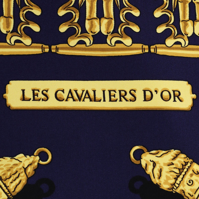 Hermes Les Cavaliers D'or Silk Scarf
