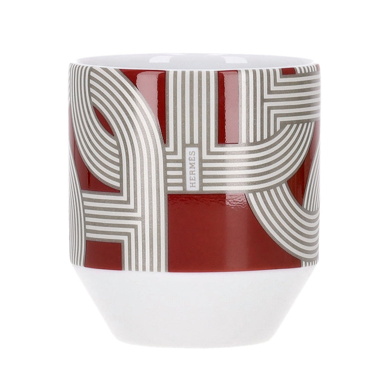 Hermes Rallye 24 Set of 6 Limoge Porcelain Tumblers