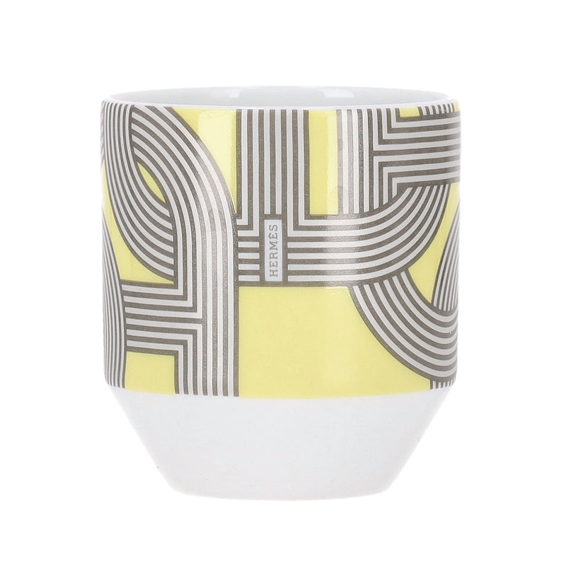 Hermes Rallye 24 Set of 6 Limoge Porcelain Tumblers