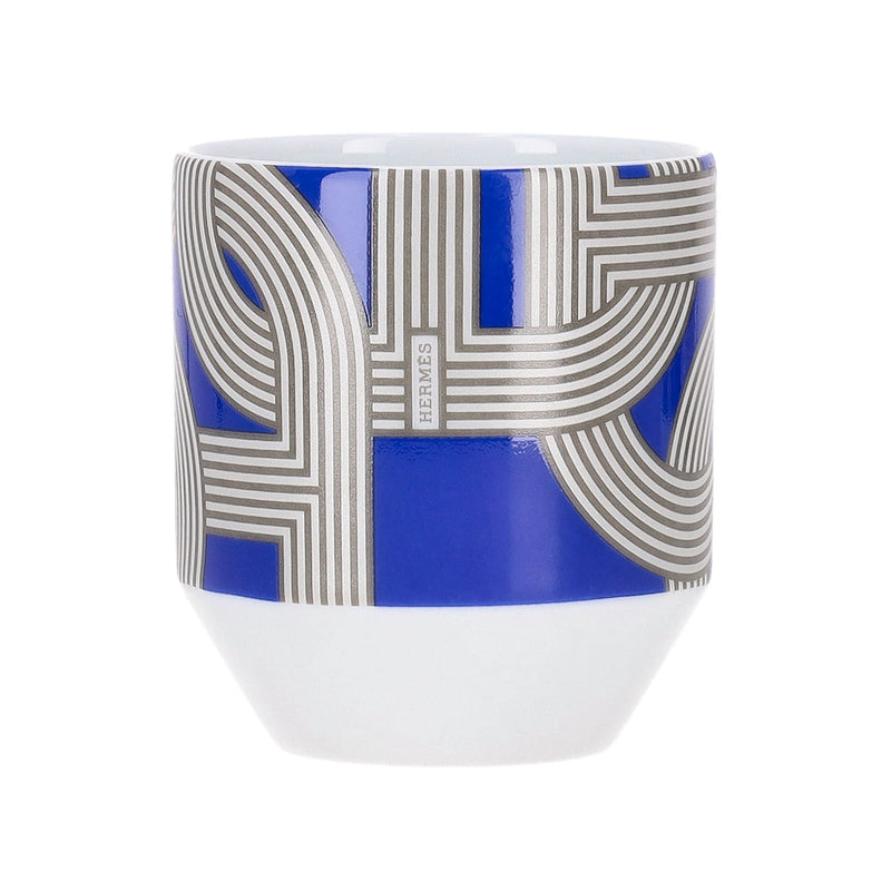 Hermes Rallye 24 Set of 6 Limoge Porcelain Tumblers