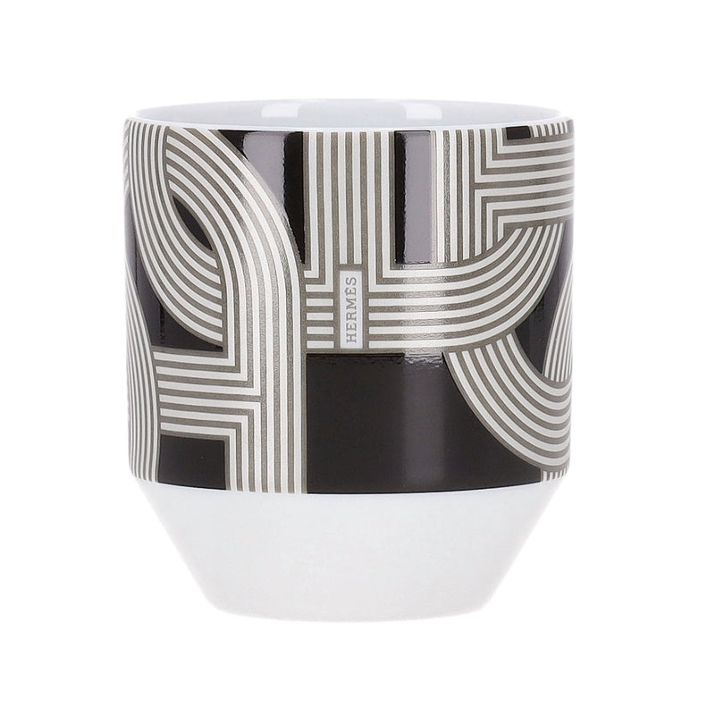 Hermes Rallye 24 Set of 6 Limoge Porcelain Tumblers