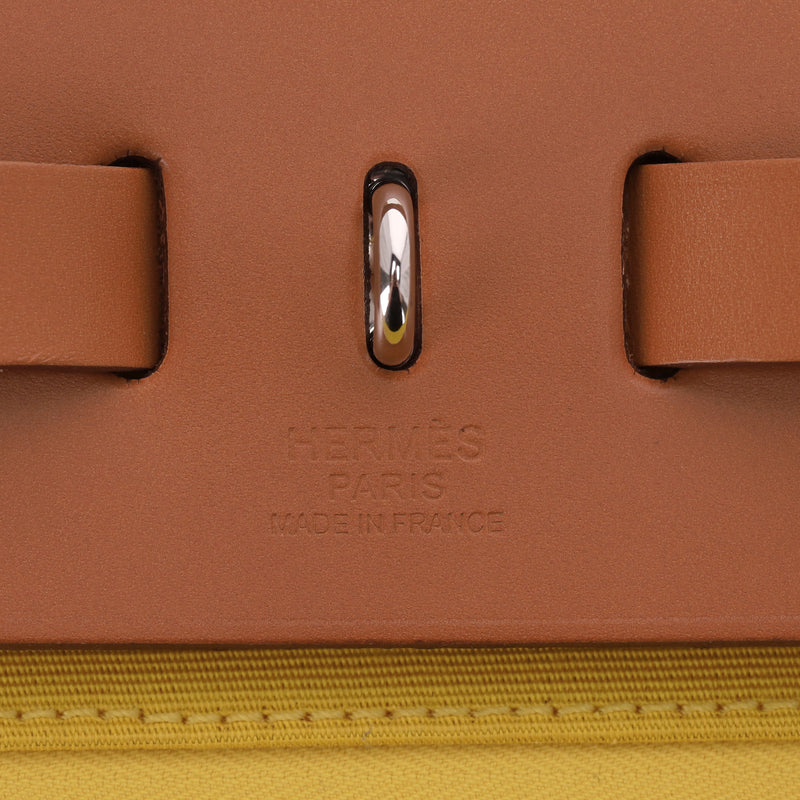 Hermès Toile & Vache Leather Hunter Herbag Zip 31 Bag & Matching Pouch