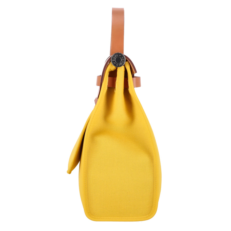 Hermès Toile & Vache Leather Hunter Herbag Zip 31 Bag & Matching Pouch