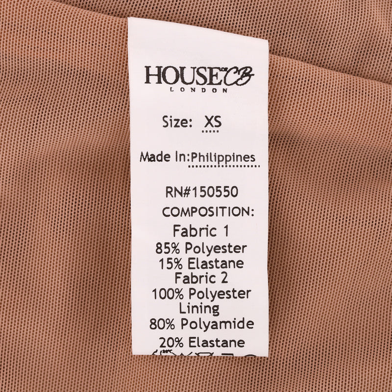 House Of CB Cut-Out Ruched Midi Dress. Size XS