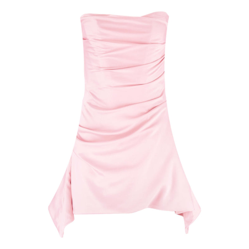 House Of CB Draped Satin Strapless Corset Dress. Size S