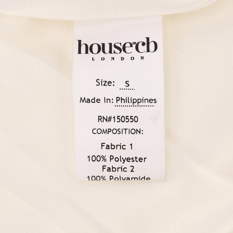 House Of CB Satin Lace Detail Mini Dress. Size S