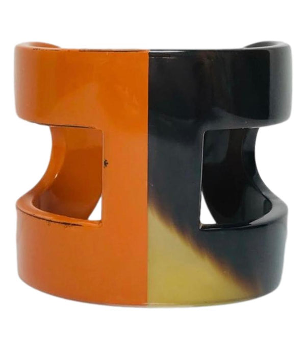 Hermes Buffalo 'Ano' H Cuff Bracelet