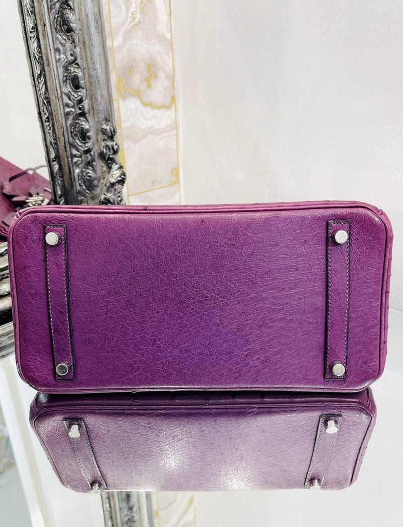 Hermes Birkin 30cm Ostrich Skin Handbag