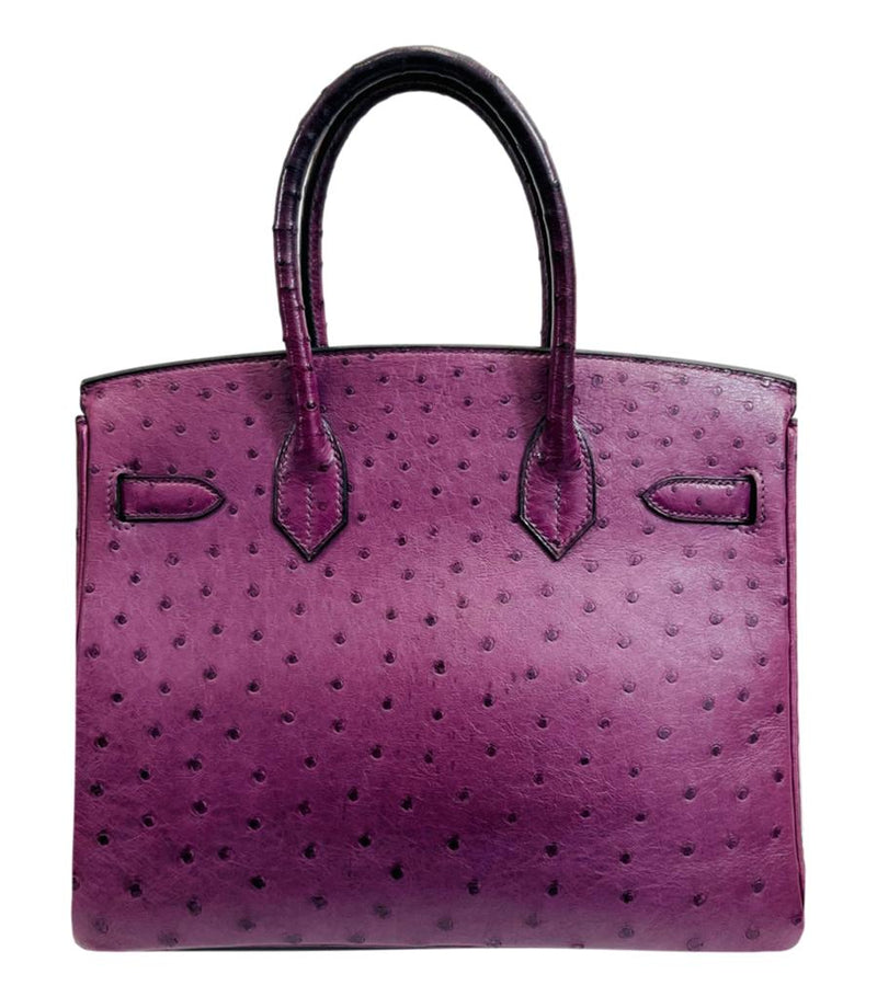 Hermes Birkin 30cm Ostrich Skin Handbag