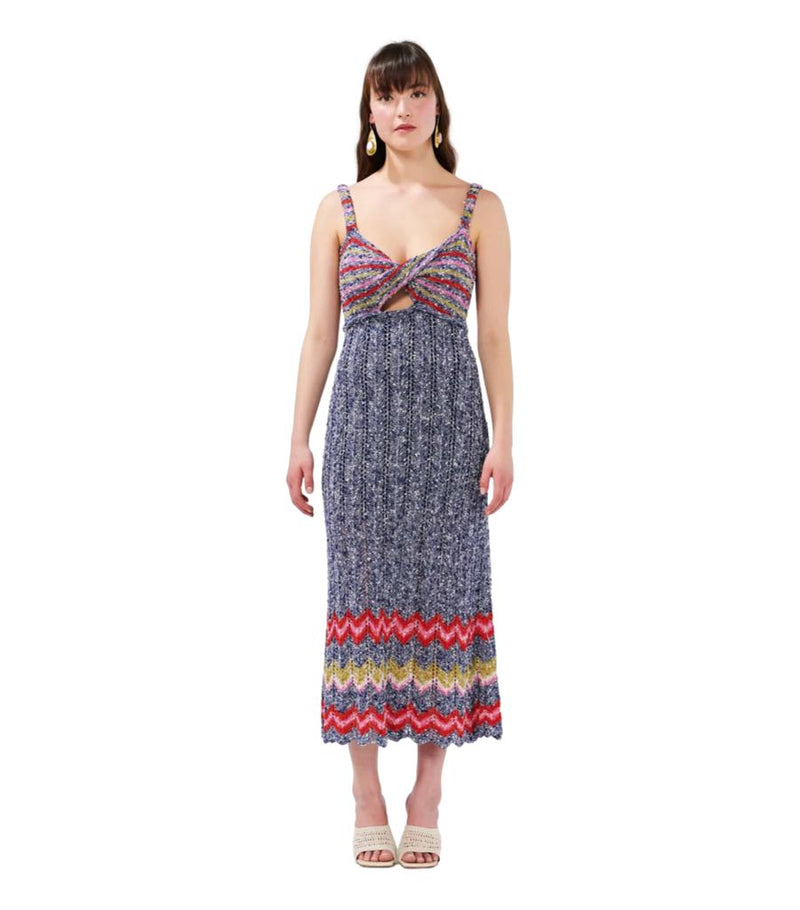 Hayley Menzies Boucle Cotton Blend Summer Dress. Size S