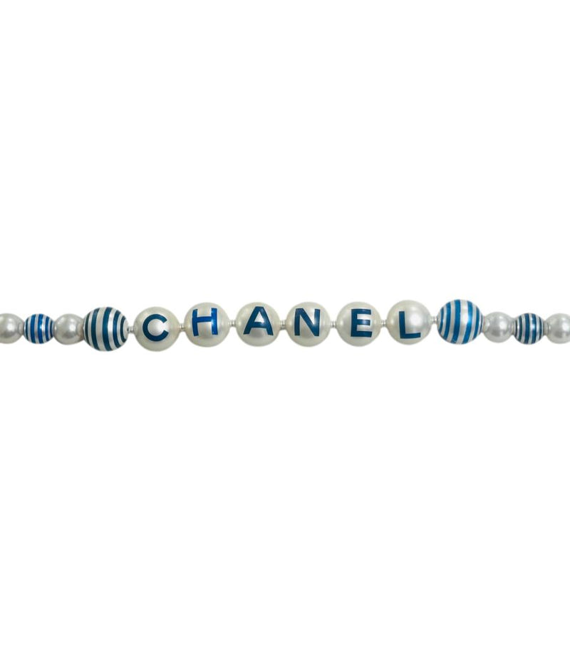 Chanel  Worded Pearl Chocker Necklace From The 'La Pausa' Collection