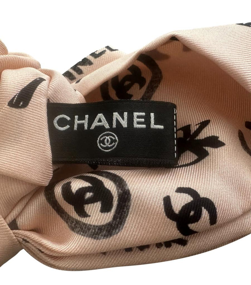 Chanel Silk 'CC' Logo Bow Hair Accessory