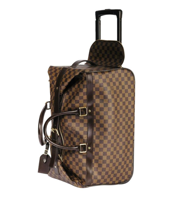 Louis Vuitton Damier Ebene Coated Canvas Eole Convertible Rolling Luggage Bag