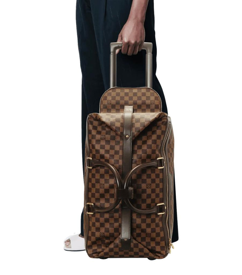 Louis Vuitton Damier Ebene Coated Canvas Eole Convertible Rolling Luggage Bag