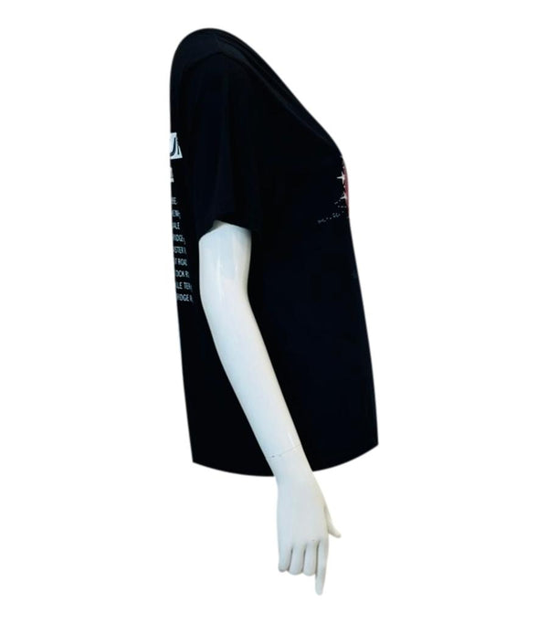 Hayley Menzies Printed Cotton T-Shirt. Size XS