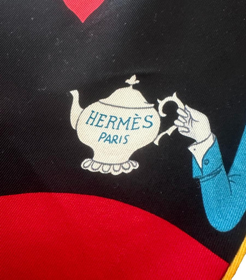 Hermes Silk Tea Time Medallion Scarf