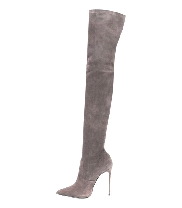 Le Silla Thigh-High Suede Boots. Size 36