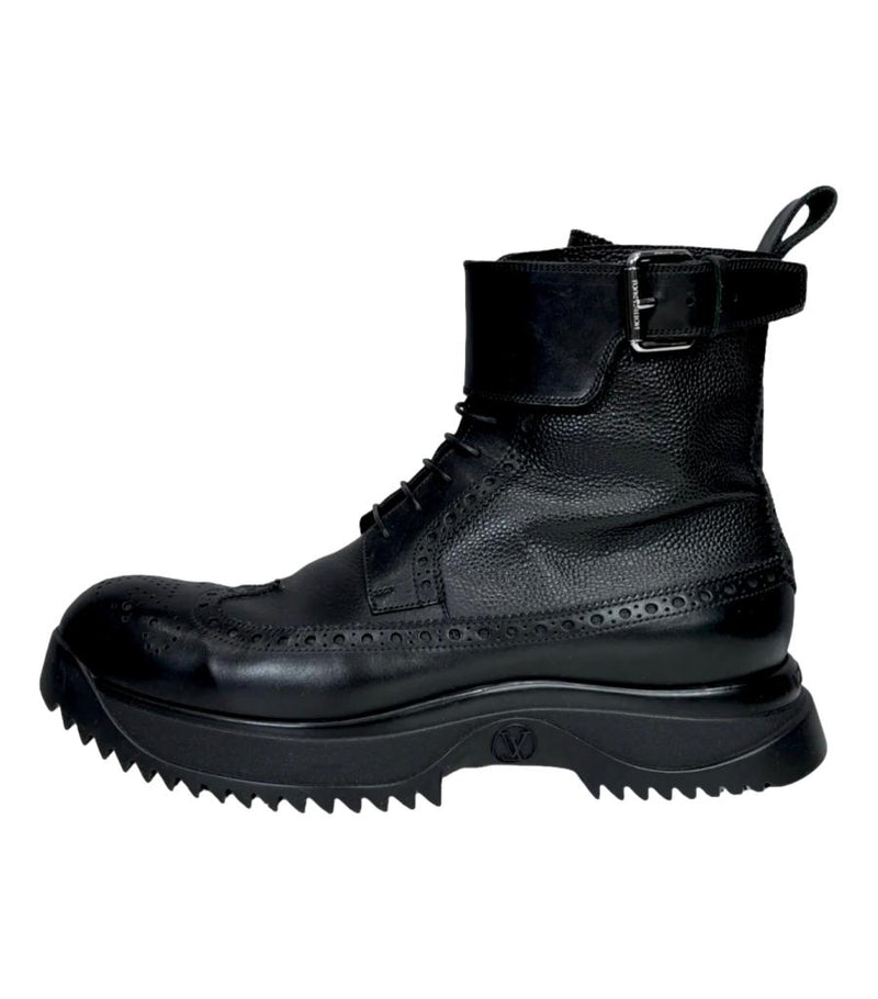 Louis Vuitton, Shoes, Louis Vuitton Black Suede High Heel Boots Size 37