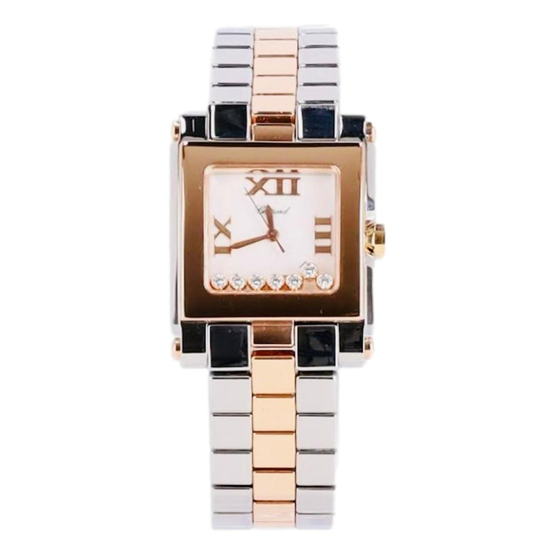 Chopard Happy Sport Diamond, Steel & 18k Rose Gold Watch