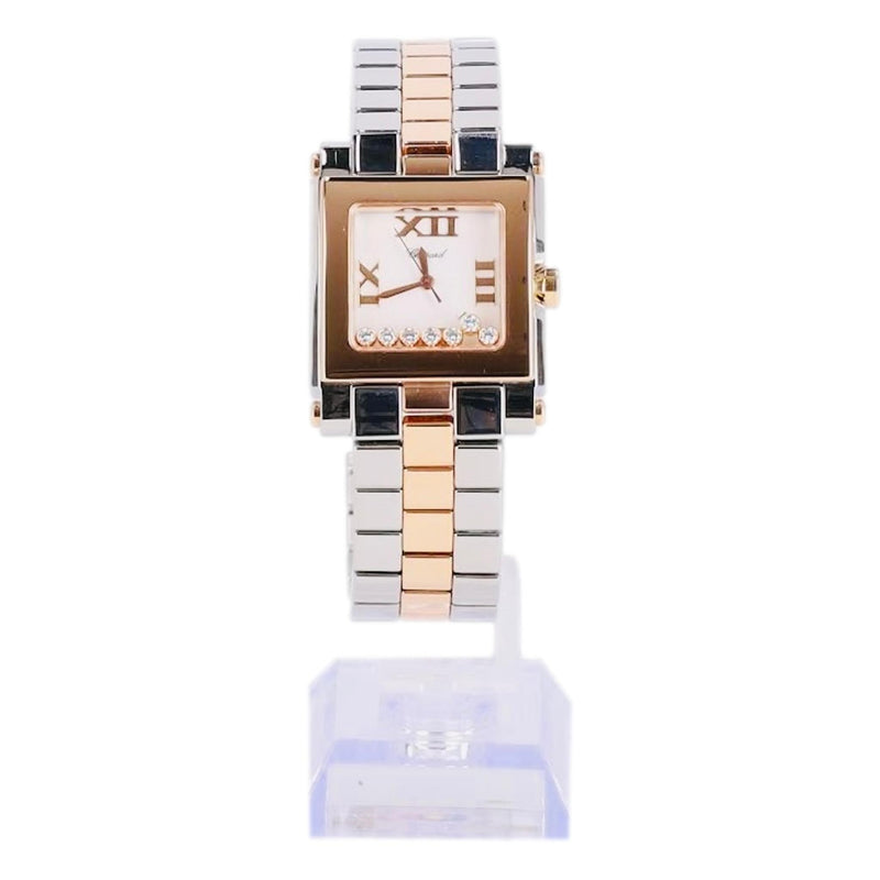 Chopard Happy Sport Diamond, Steel & 18k Rose Gold Watch