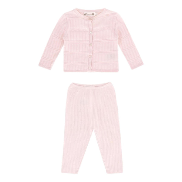 Bonpoint Baby Girl Wool & Cotton Cardigan & Leggings Set. Size 6M