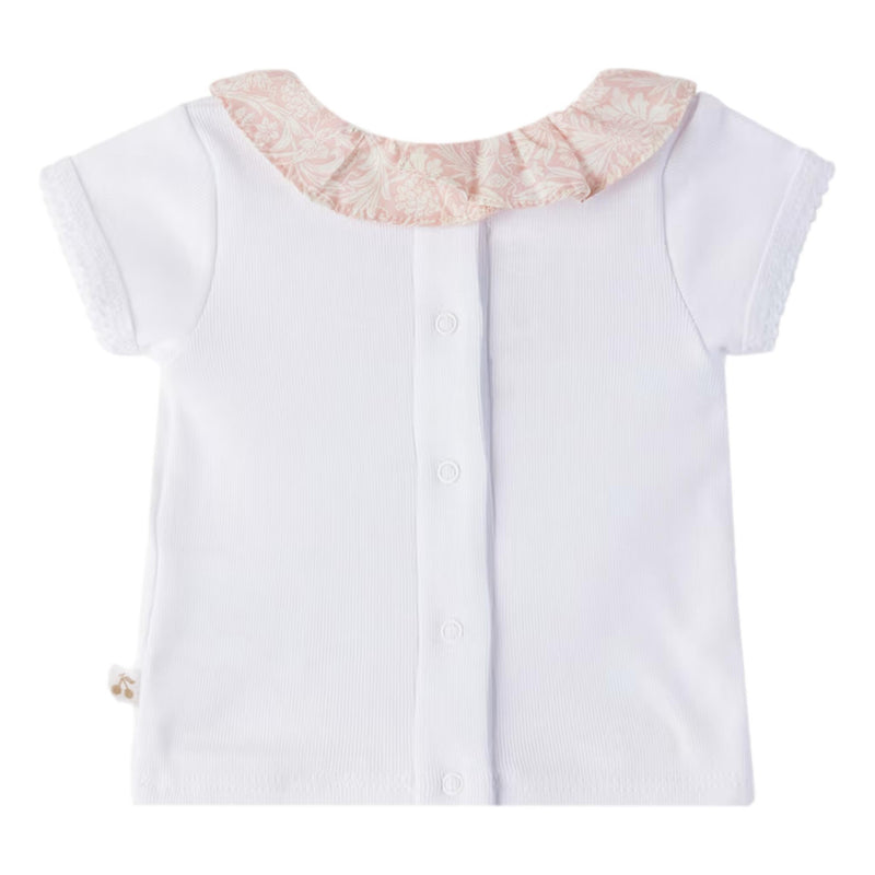 Bonpoint Baby Girl Cotton Top & Bloomer Set. Size 6M