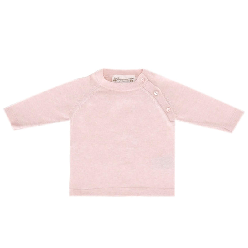 Bonpoint Baby Girl Cashmere & Cotton Knitted Top & Trousers Set. Size 3M