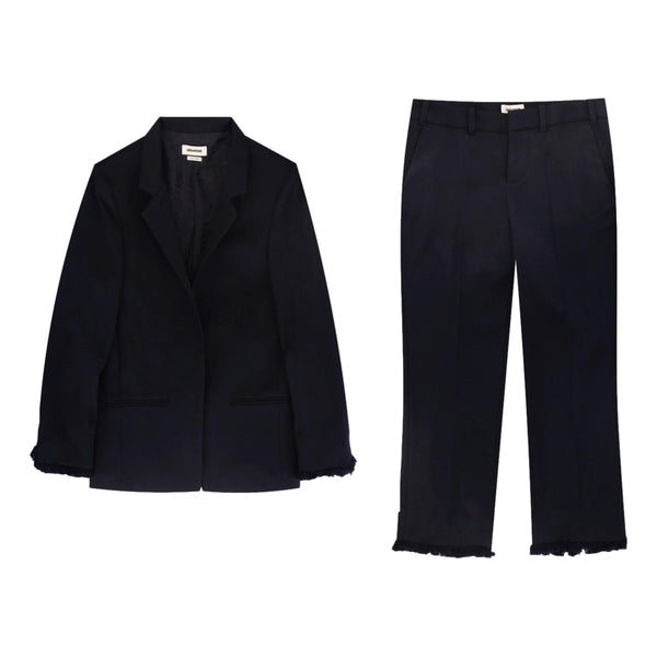 Zadig & Voltaire Wool Blend Jacket & Trousers Suit. Size 38/40FR