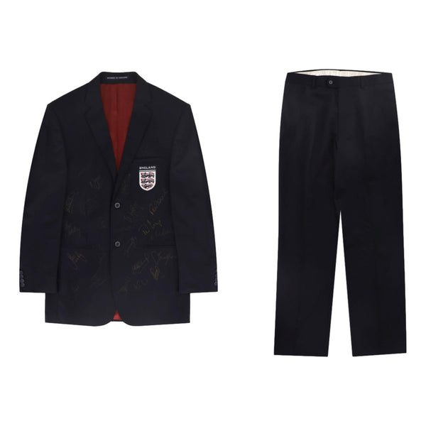 2002 World Cup England Squad Official Tour Suit - Hand Signed By All Players