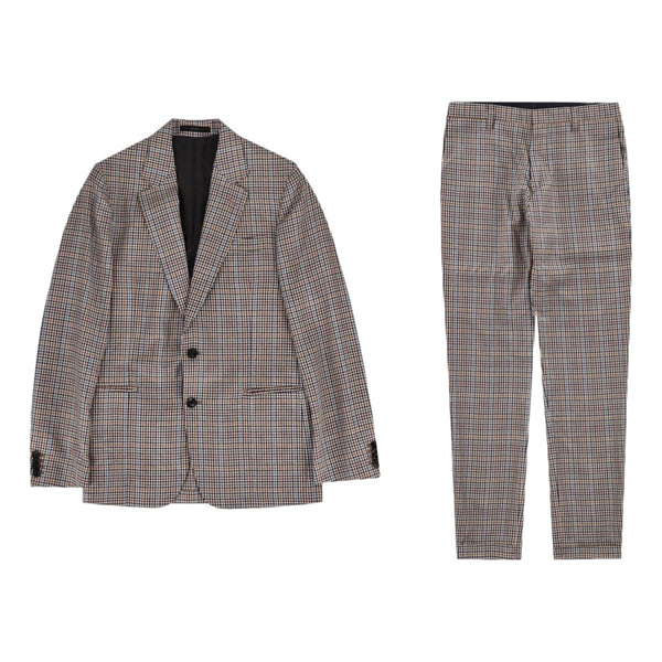 Paul Smith Wool & Silk Blend Checked Suit. Size 48IT