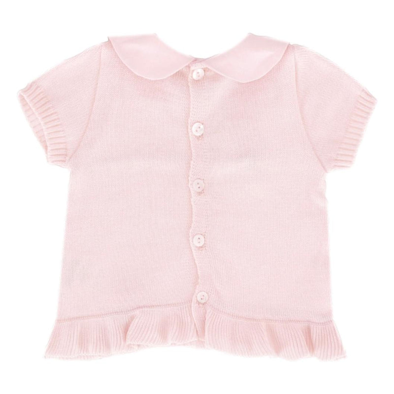 Bimbalo Baby Girl Cotton Knitted Top & Bloomer Set. Size 3M