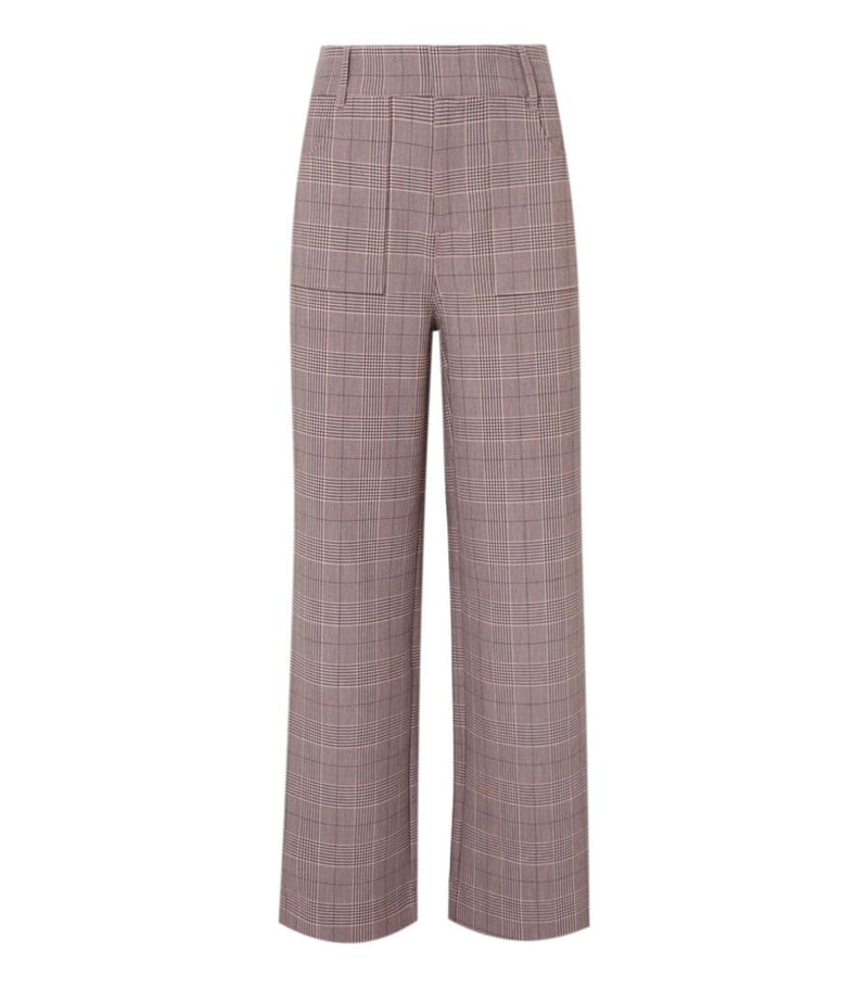 Ganni Checked Cady Trousers. Size 36FR