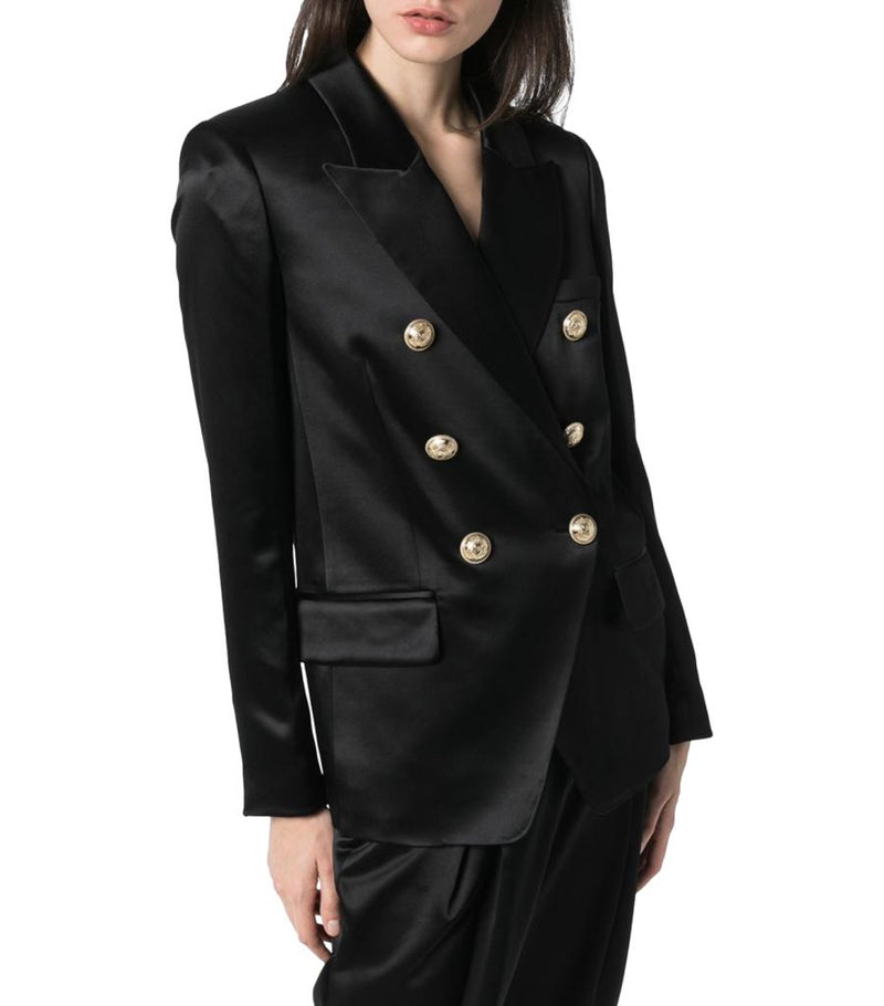 Balmain Tailored Silk Jacket. Size 34FR