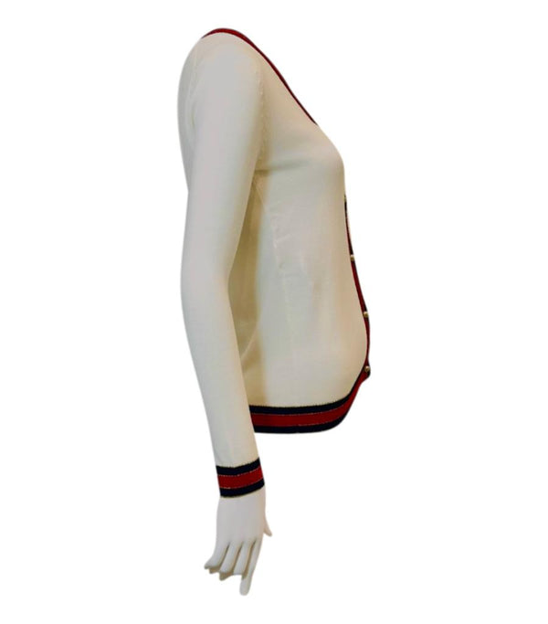 Gucci Wool Cardigan With Pearl Buttons. Size S